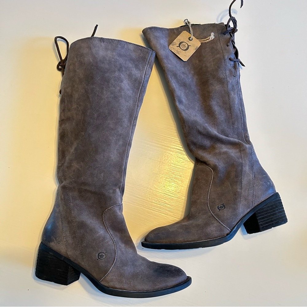 NWT Born Distressed Suede Tall Boot